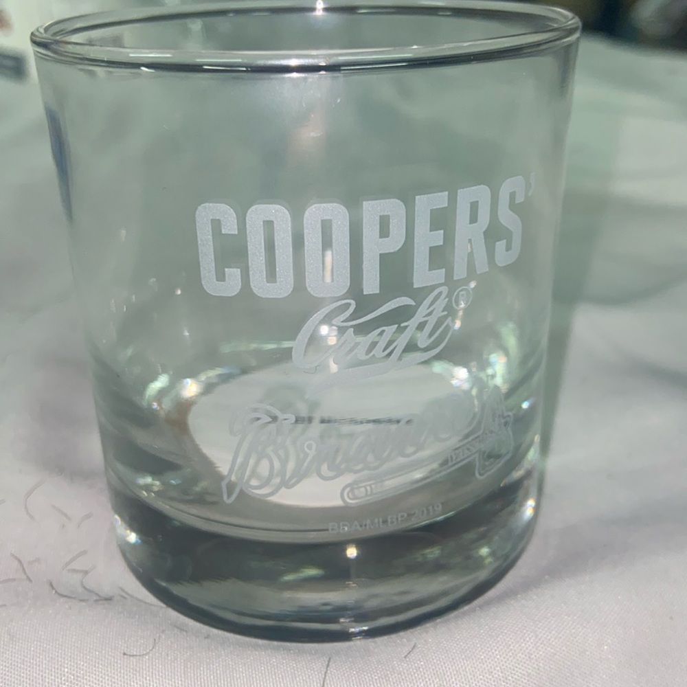 NWT Atlanta Braves bourbon glass